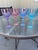 These are Marquis by Waterford Crystal Brookside pastel wine goblets-set of 4. They feature a distinctive cut crystal...