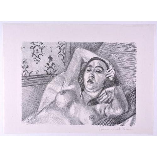Lithograph, 1922 Edition : 85 ex. Publisher : La Galerie des Peintres-Graveur, Frapier, Paris Catalog : [Duthuit-Matisse...