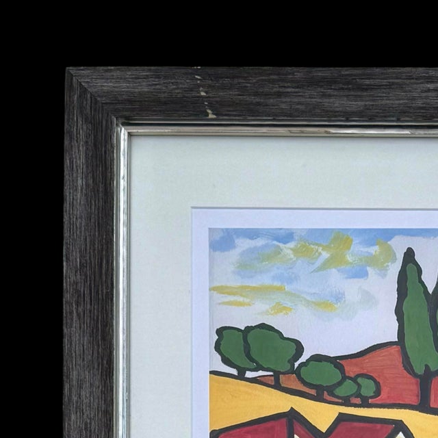 Late 20th Century Grace Absi Côte D’Azur Vintage Giclee, Signed & Framed Limited Edition Art W/ Coa For Sale - Image 4 of 9