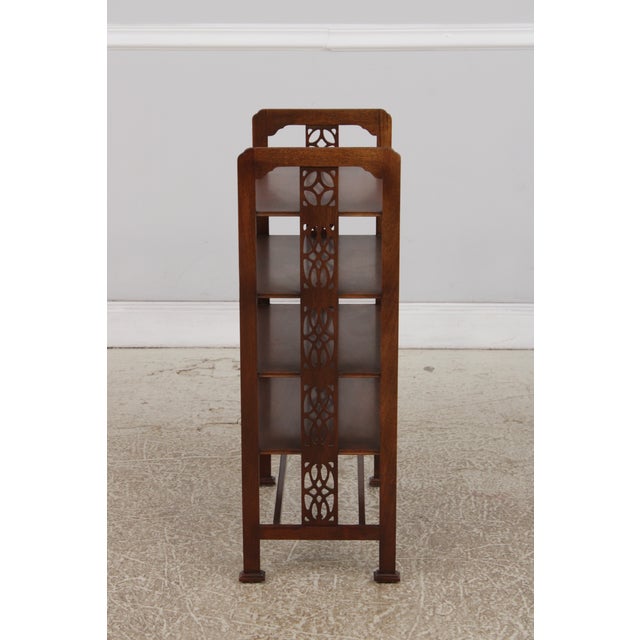 Brown Baker Historic Charleston 4 Tier Mahogany Etagere Shelf For Sale - Image 8 of 12