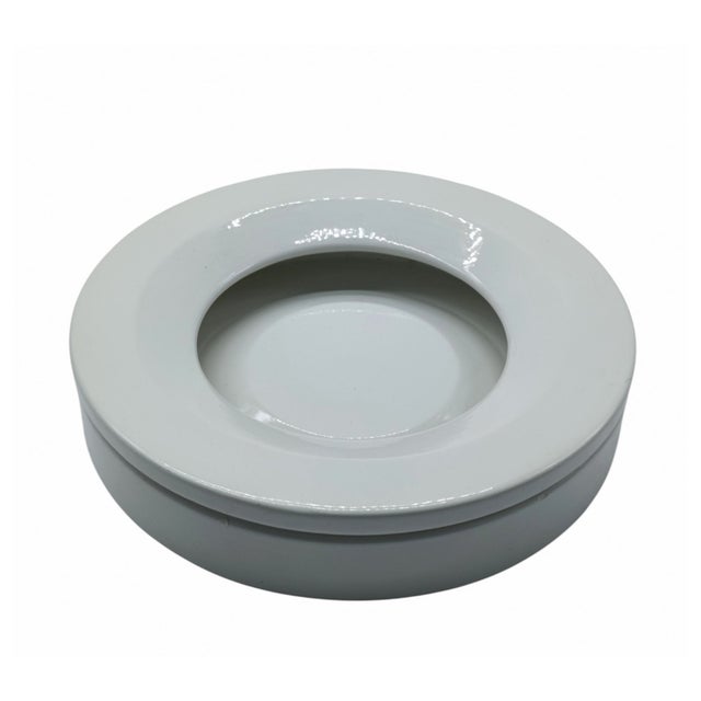 Barbados ashtray designed by Angelo Mangiarotti for Danese Milano. It is a glazed ceramic ashtray consisting of two parts:...