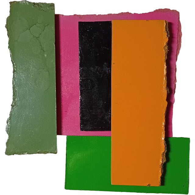 Wood Contemporary Abstract Aerosol on Assembled Masonite (Isorel) "Untitled 197" by Andre Debono For Sale - Image 7 of 8