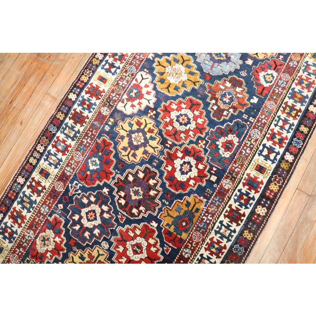 Late 19th Century 19th Century Shirvan Caucasian Tribal Runner - 3'3" x 12'6" For Sale - Image 5 of 10
