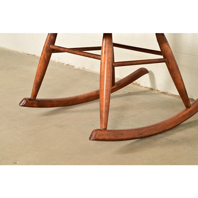 Russel Wright for Conant Ball Solid Birch Rocking Chair | 1950s For Sale - Image 10 of 13