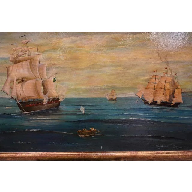 French Antique Oil on Canvas, 1700s For Sale - Image 7 of 17