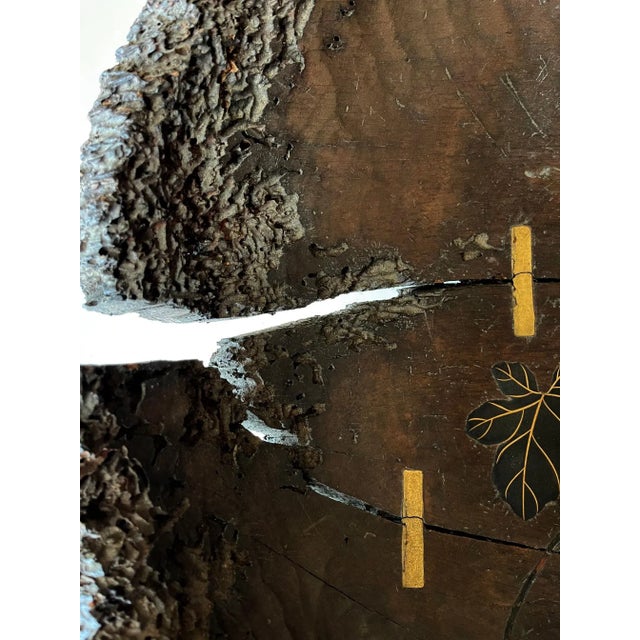 Mid 19th Century Antique Japanese Lacquered Wood Wabi-Sabi Bowl For Sale - Image 5 of 13