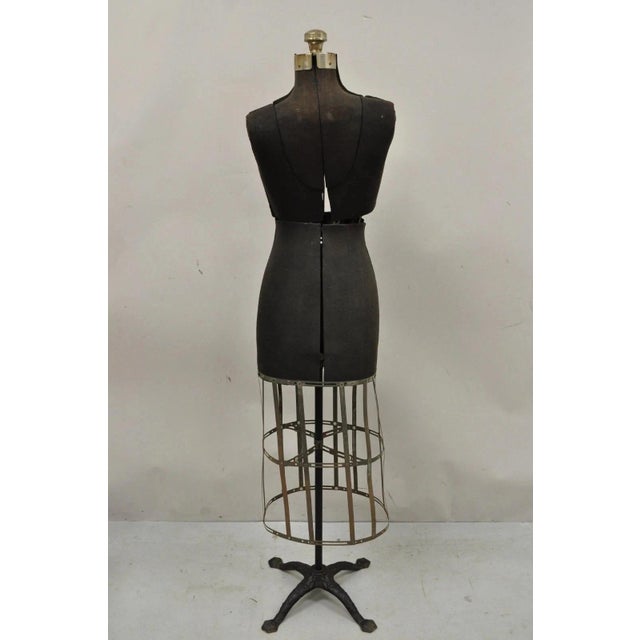 Vintage Acme Adjustable Cast Iron Collapsible Dress Form Mannequin Size A For Sale - Image 9 of 10