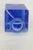 Cobalt Blue Vase Squared Glass W Ombre Gradient Mid Century Modern Bottle 4744b For Sale In Miami - Image 6 of 10