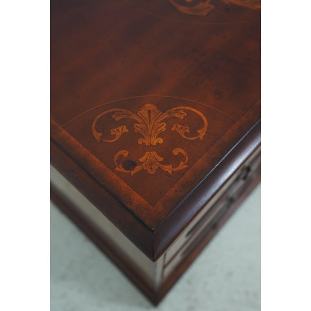 Maitland Smith Italian Neoclassical Style Inlaid Chest For Sale - Image 10 of 18