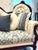 Textile Victorian-Style White Couch – Newly Revamped Upholstery & Luxe Accent Pillows For Sale - Image 7 of 11