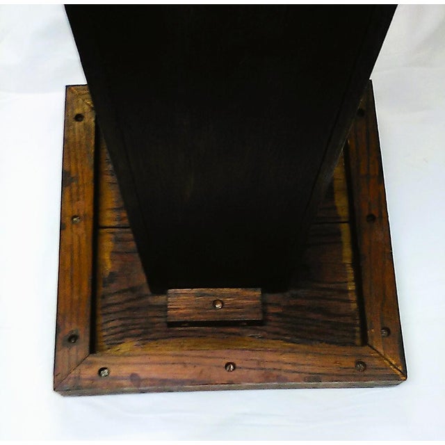 Early 19th Century Vintage Wood Pedestal/Plant Stand For Sale - Image 5 of 10