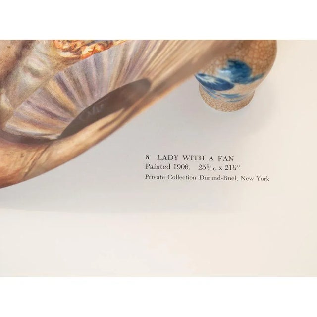 Pierre-Auguste Renoir 1950s After Auguste Renoir "Lady With a Fan" First Edition Photogravure For Sale - Image 4 of 7