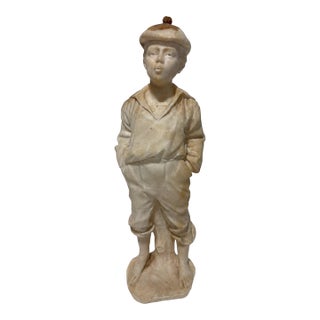 Victor Szczeblewski (Polish 1859-1901), "Mousse Siffleur" Marble Sculpture For Sale