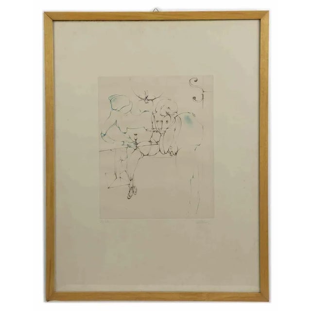 Hans Bellmer, Interior with Figure, 1971, Original Etching For Sale - Image 3 of 4