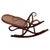 1900 - 1909 Antique Vienna Secession Dark Bent Oak & Cane Rocking Foot Stool Attributed to Thonet No.7001 For Sale - Image 5 of 8