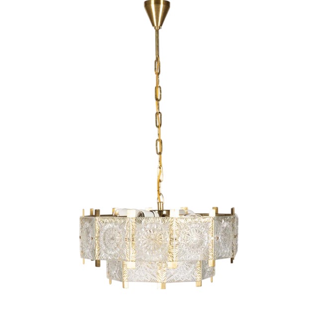 Chandelier from Kamenický Šenov, 1970s For Sale