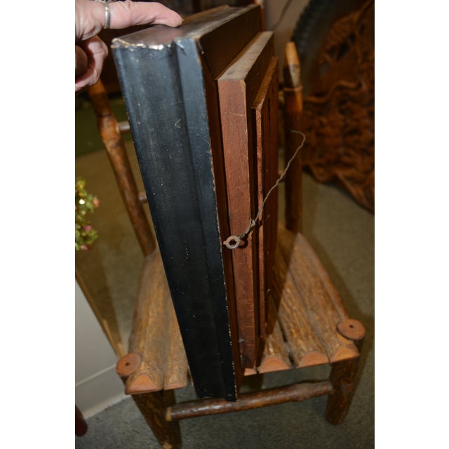 Vintage Gold / Black Mother of Pearl / Faux Marbleized Deep Picture Frame Cherub Arrow For Sale - Image 10 of 13