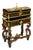 French Restoration-Inspired Marriage Chest on Ornate Stand – Handcrafted Wood & Gold Leaf For Sale