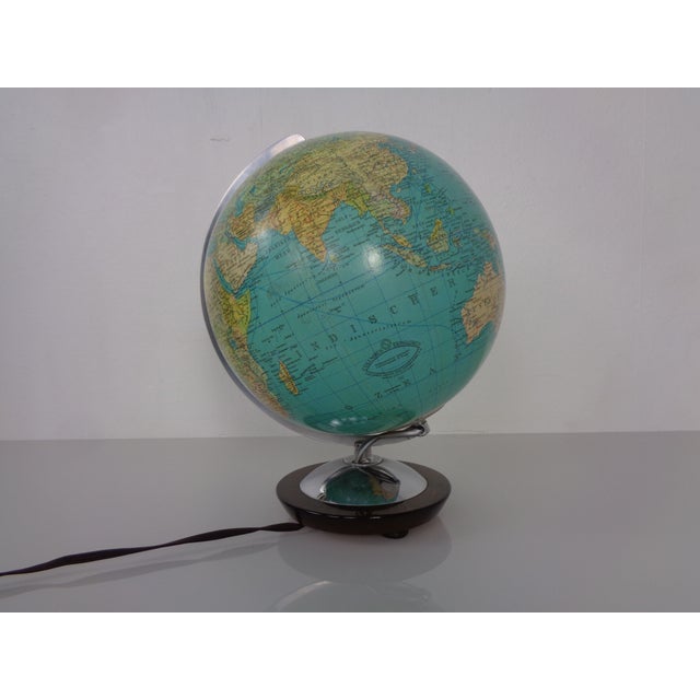 1960s Vintage Illuminated Glass Globe by Paul Oestergaard for Columbus, 1960s For Sale - Image 5 of 18