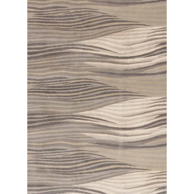 Modern Modern Oversized Abstract "River" Wool Rug by Doris Leslie Blau For Sale - Image 3 of 7