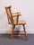 Late 20th Century Pennsylvania House Solid Hard Rock Maple Colonial Early American Fiddleback Duxbury Windsor Dining Arm Chair 1059-110a For Sale - Image 5 of 12