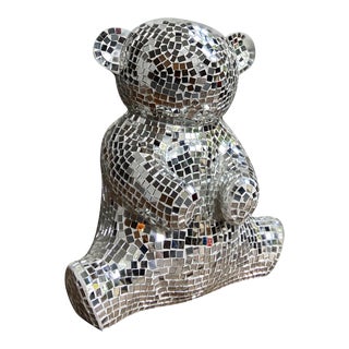 "Teddy Bear" Contemporary Pop Art Style Hand Crafted Mosaic Sculpture For Sale