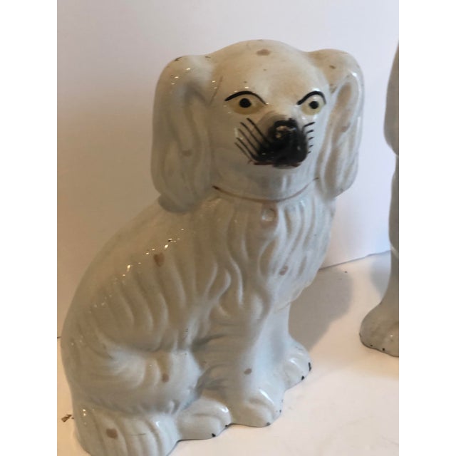 Victorian 19th Century Victorian Staffordshire Dogs - a Pair For Sale - Image 3 of 13