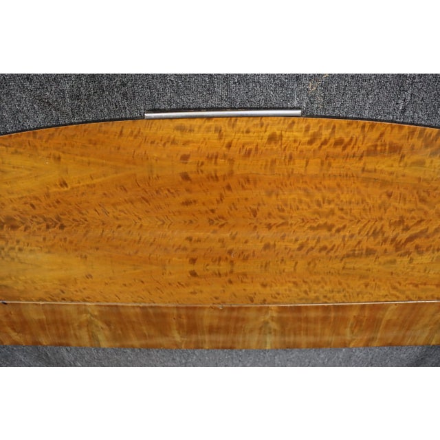 Mid 20th Century Art Deco Style Birchwood Headboard For Sale - Image 5 of 6
