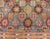 Mid 20th Century Colorful Vintage Kilim Embroidered Jajeem With Star Design in Green, Blue & Red For Sale - Image 10 of 12