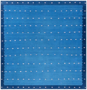 Doris Leslie Blau Mid-Century Indian Dhurrie Light Blue Flatweave Cotton Rug