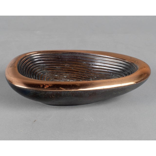 Ben Seibel Copper Jenfred-Ware Thumbprint Bowl For Sale In Orlando - Image 6 of 15