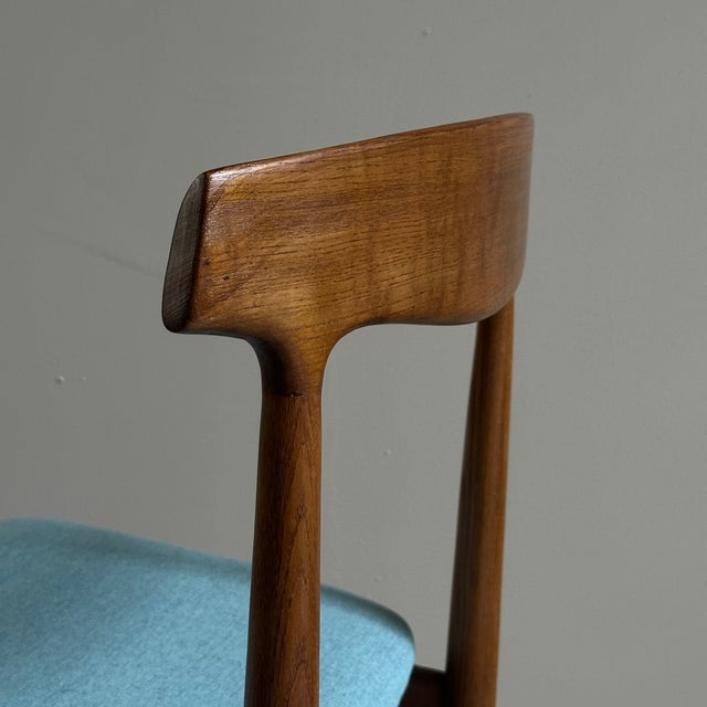 Wood Vintage Danish Chairs in Teak and Fabric, 1960s, Set of 4 For Sale - Image 7 of 11