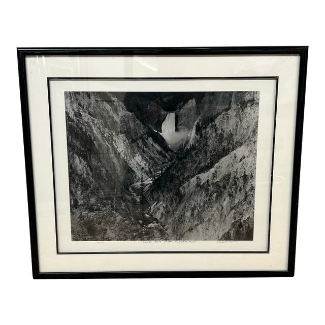 Robert Morris Lower Yellowstone River in Yellowstone Park, Wyoming B/W Limited Photography, Signed For Sale