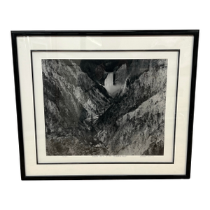 Robert Morris Lower Yellowstone River in Yellowstone Park, Wyoming B/W Limited Photography, Signed
