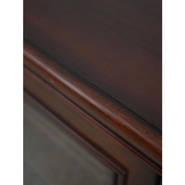 Cherry Tv Media Cabinet W. Glass Doors For Sale - Image 16 of 18