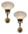 Brass Murano Glass Sconces, 1970s, Set of 2 For Sale