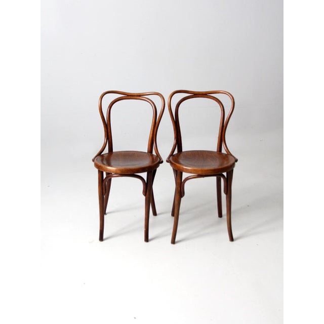 Antique J & J Kohn Bentwood Chairs Pair Chairish