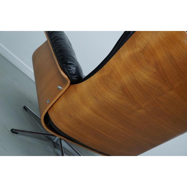 Animal Skin Vintage Swivel Lounge Chair by Martin Stoll for Giroflex, Germany, 1960s For Sale - Image 7 of 17