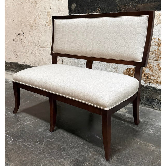 Bjork Studio Neoclassical Modern Klismos Style Dining Banquette Settee by Björk Studio For Sale - Image 4 of 7