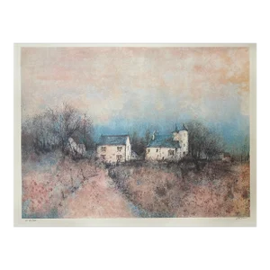 1970s European Landscape Lithograph