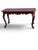 This 19th century American walnut center/desk/parlor table with a reddish brown leather top is a fully assembled antique...