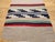 Vintage Native American Navajo Area Rug, Handwoven Wool, Stripe Pattern,Ivory & Red, 2x4 For Sale - Image 14 of 16