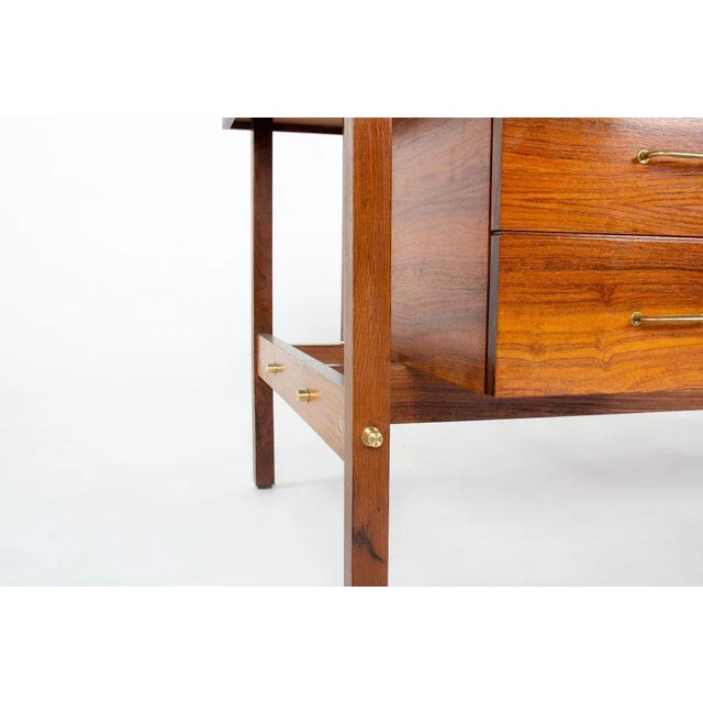 Brown Vintage Italian Desk, 1960s For Sale - Image 8 of 13