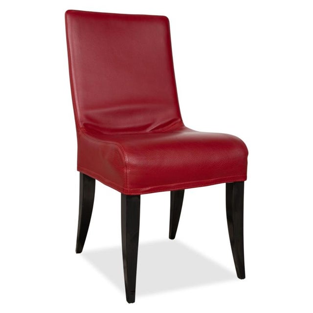 Modern ISIS Leather Chairs from Wittmann, Set of 6 For Sale - Image 3 of 11