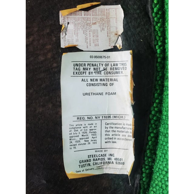 Kelly Green 1970s Steelcase Cantilever Upholstered Side Chairs- a Pair For Sale - Image 8 of 8