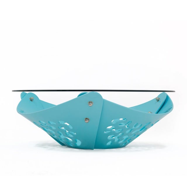 Handcrafted, hand formed, bent poplar wood; high polished lacquer finish; machined metal fittings, fasteners, nickel...