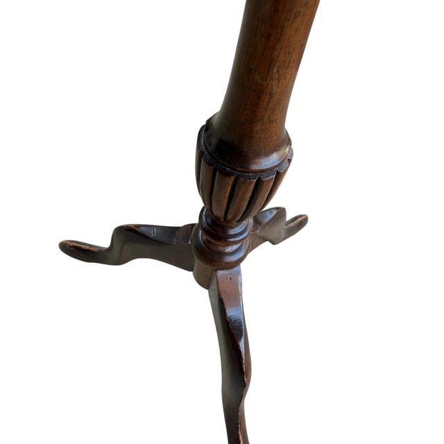1950s Antique-Style Tripod Pedestal Wine Table, 1950s For Sale - Image 5 of 9