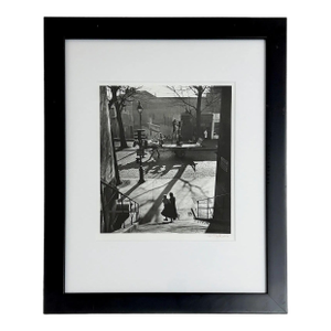 Framed Photograph Avenue Simon Bolivar Paris by Willy Ronis