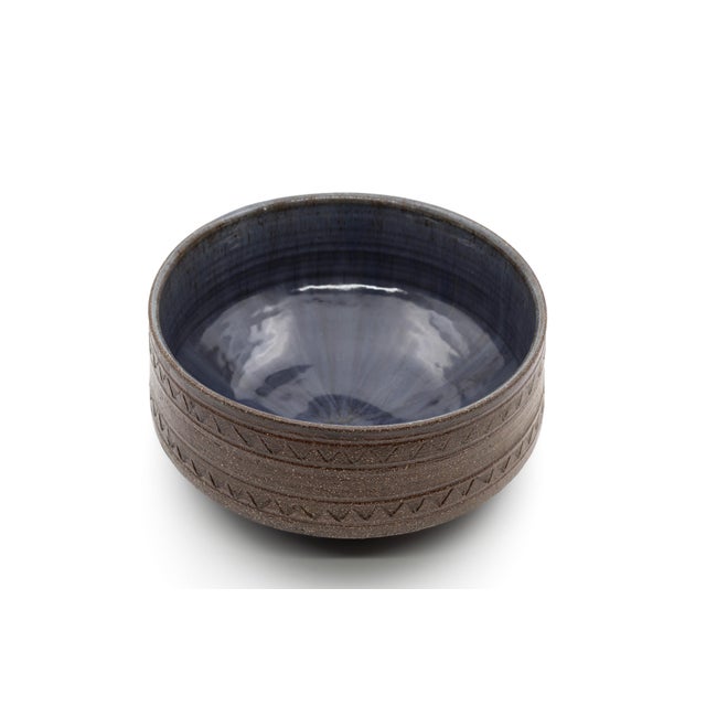 This beautiful, large bowl was designed by Bengt Harald Wall for Trosa Keramik. Crafted in Sweden during the 1960s, it...