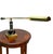 This is a 1980s brass counter-blance lamp, made by The House of Troy. It features a black and white marble base and...